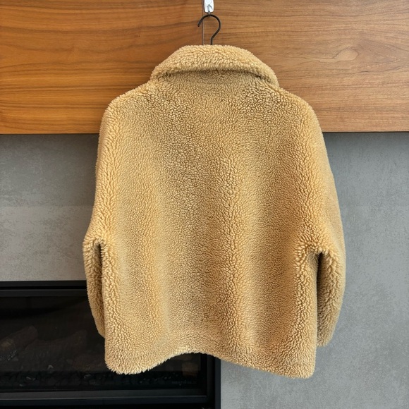 Zara Faux Fur/shearling/Fleece Jacket, Size S - Picture 9 of 12